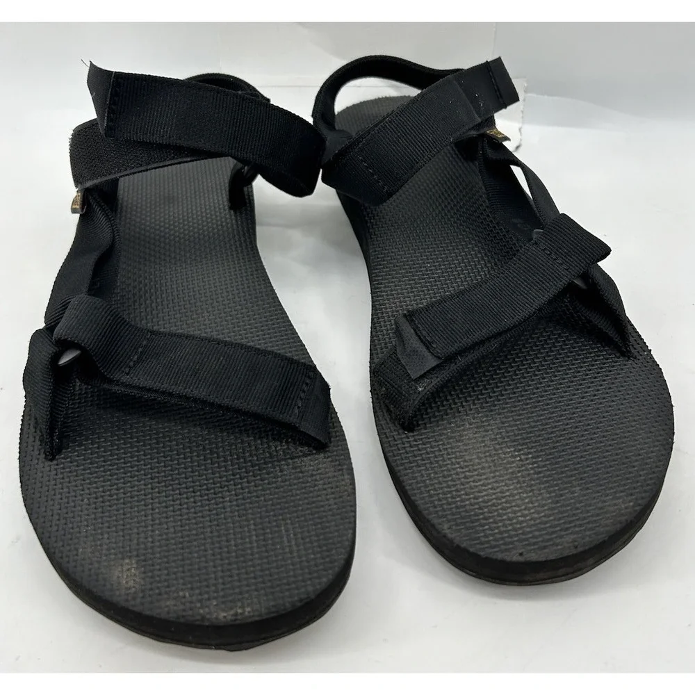 Teva Original Universal Urban Sandals Black Hook And Loop Men's Size 12